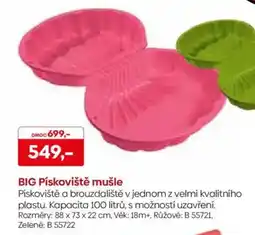 Pompo BIG Pískoviště mušle nabídka
