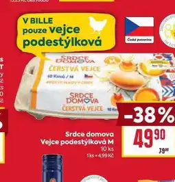 Billa Srdce domova Vejce podestýlková M 10 ks nabídka