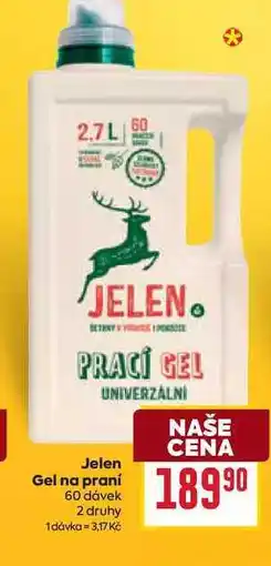 Billa Jelen Gel na praní 60 dávek nabídka