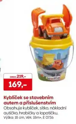 Pompo Kyblíček se stavebním autem a příslušenstvím nabídka