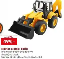 Pompo Traktor s radlicí a lžící nabídka