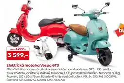 Pompo Elektrická motorka Vespa GTS nabídka
