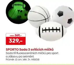 Pompo SPORTO Sada 3 svítících míčků nabídka