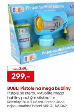 Pompo BUBLI Pistole na mega bubliny nabídka