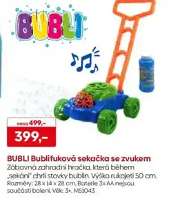 Pompo BUBLI Bublifuková sekačka se zvukem nabídka