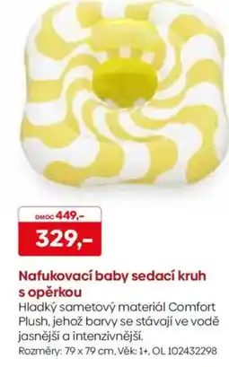 Pompo Nafukovací baby sedací kruh s opěrkou nabídka