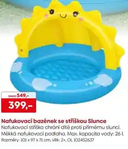 Pompo Nafukovací bazének se stříškou Slunce nabídka