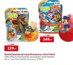 Pompo Šumivá bomba do vany Dinosaurus / Paw Patrol nabídka