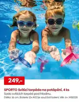Pompo SPORTO Svítící torpéda na potápění nabídka
