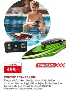 Pompo DRIVERO RC lod' 2,4 GHz nabídka