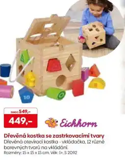 Pompo Dřevěná kostka se zastrkovacími tvary nabídka