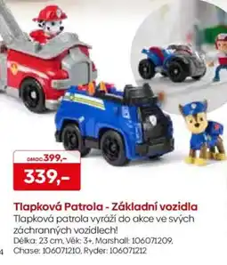 Pompo Tlapková Patrola - Základní vozidla nabídka