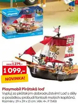 Pompo Playmobil Pirátská lod' nabídka