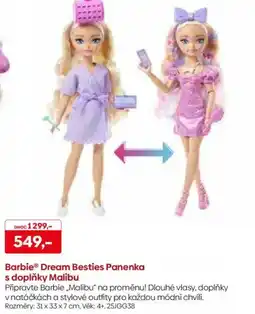 Pompo Barbie Dream Besties Panenka s doplňky Malibu nabídka