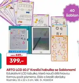 Pompo ARTO LCD 10.1" Kreslicí tabulka se šablonami nabídka