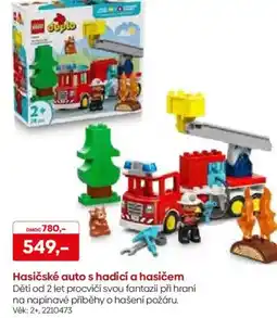 Pompo Hasičské auto s hadicí a hasičem nabídka