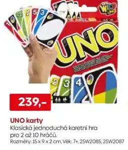 Pompo UNO karty nabídka