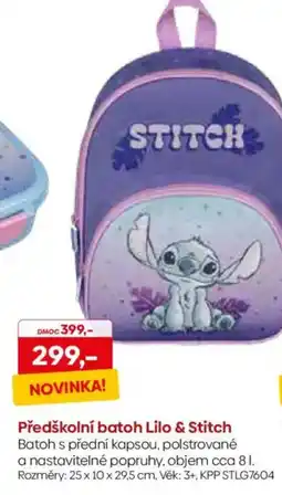 Pompo Předškolní batoh Lilo & Stitch nabídka