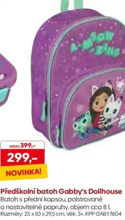 Pompo Předškolní batoh Gabby's Dollhouse nabídka