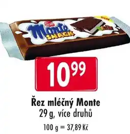 Qanto Zott Řez mléčný Monte nabídka
