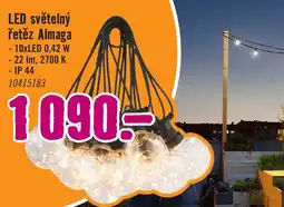 Hornbach LED světelný řetěz Almaga nabídka