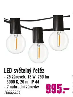 Hornbach LED světelný řetěz nabídka