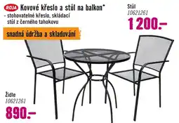 Hornbach Kovové křeslo a stůl na balkon nabídka