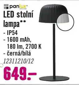 Hornbach panlux LED stolní lampa nabídka