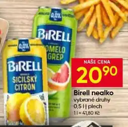 Hruška Birell nealko nabídka