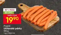 Hruška Prantl Učňovské párky nabídka