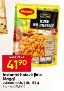 Hruška Instantní hotové jídlo Maggi nabídka