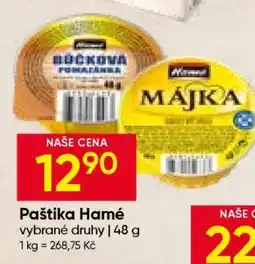 Hruška Paštika Hamé nabídka
