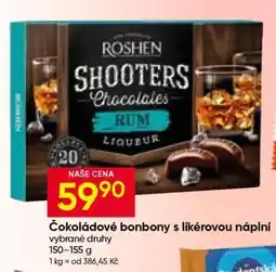 Hruška ČOKOLÁDOVÉ BONBONY S LIKÉROVOU NÁPLNÍ nabídka