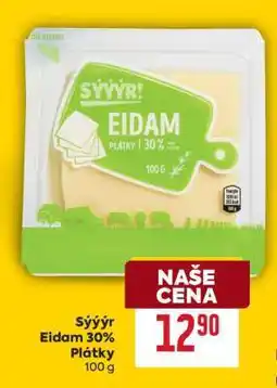 Billa Sýýýr Eidam 30% Plátky nabídka