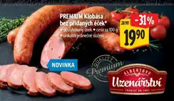 Albert PREMIUM Klobása nabídka