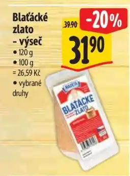 Albert Blaťácké zlato výseč nabídka