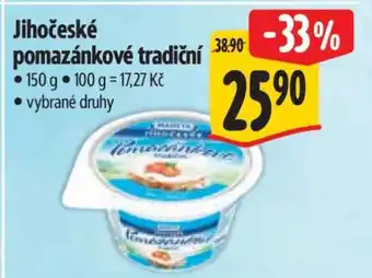 Albert Jihočeské Pomazánkové tradiční nabídka