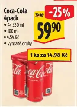 Albert Coca-Cola 4pack nabídka