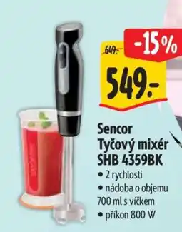 Albert Sencor Tyčový mixér SHB 4359BK nabídka