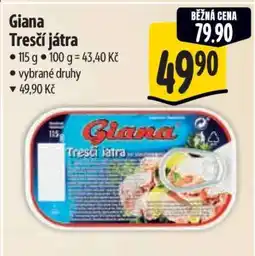 Albert Giana Tresčí játra • nabídka