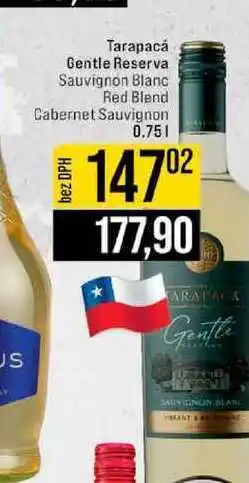 Jip Tarapacá Gentle Reserva Sauvignon Blanc Red Blend Cabernet Sauvignon nabídka