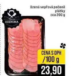 Jip Uzená vepřová pečeně plátky cca 200 g 100g nabídka