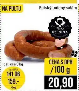 Jip Polský točený salám bal. cca 3 kg 100g nabídka