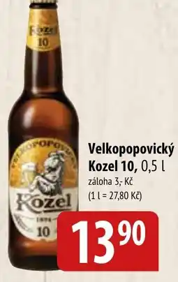 Bala Velkopopovický Kozel 10 nabídka