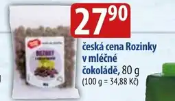 Bala Česká cena Rozinky v mléčné čokoládě nabídka