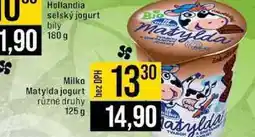 Jip Milko Matylda jogurt různé druhy nabídka