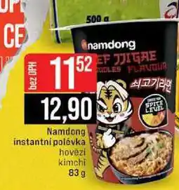 Jip Namdong instantní polévka hovězí kimchi nabídka