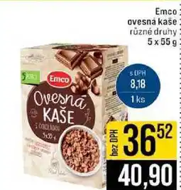 Jip Emco ovesná kaše různé druhy nabídka