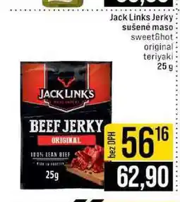 Jip Jack Links Jerky sušené maso sweet&hot original teriyaki nabídka
