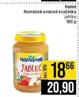 Jip Hamé Hamánek ovocná svačinka jablko nabídka